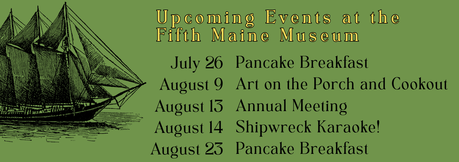 Fifth Maine Museum July Newsletter