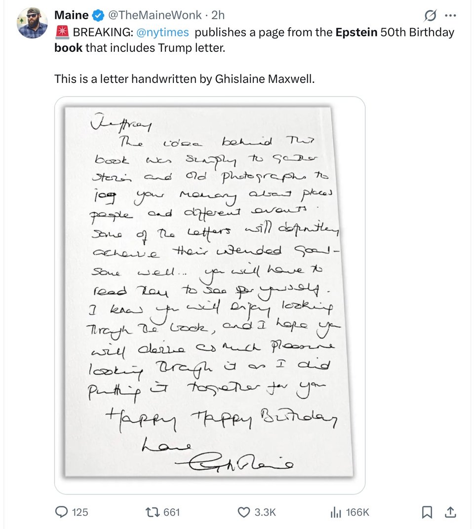 Epstein Birthday Book