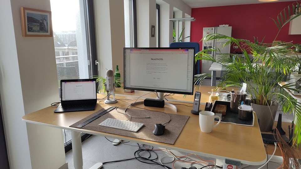 Der Arbeitsplatz von Benjamin Birkenhake