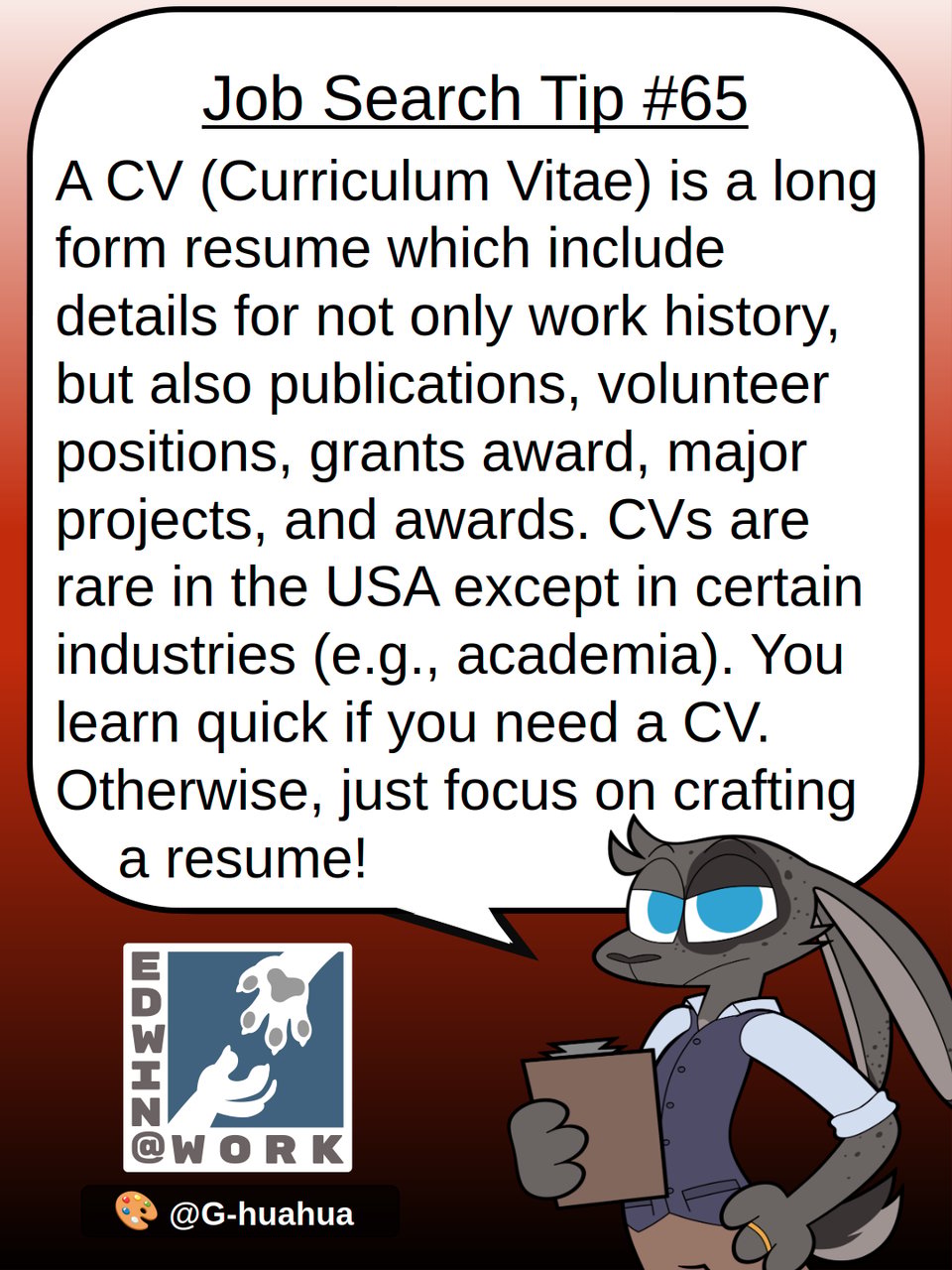 Tip 65: What's a CV?