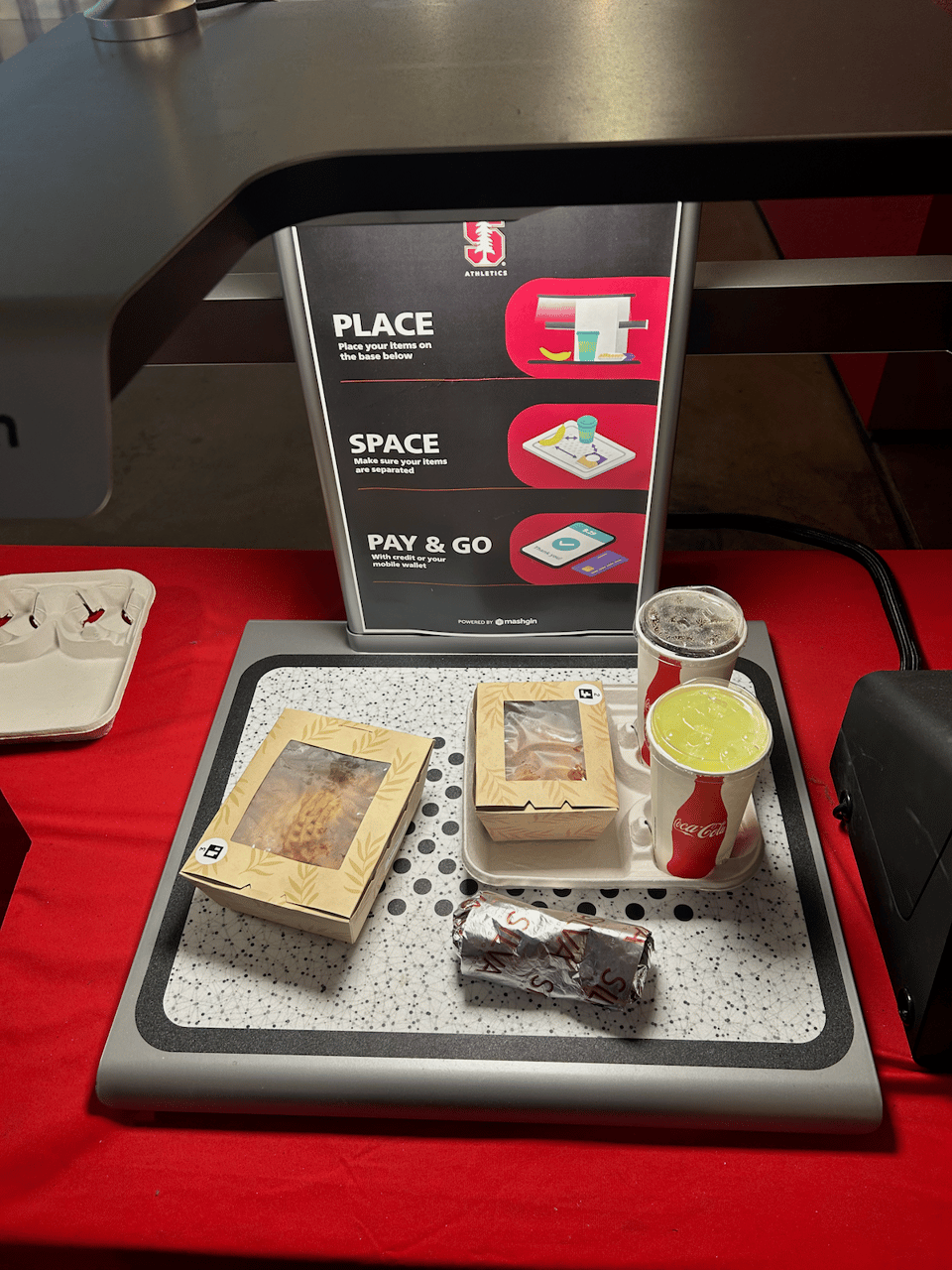 Maples Pavilion automated food scanning system