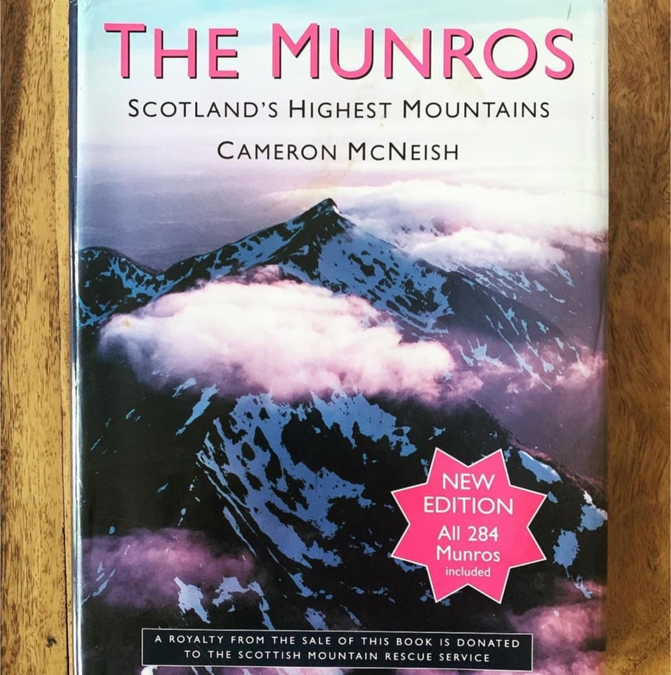 A book cover of The Munros: Scotland's Highest Mountains