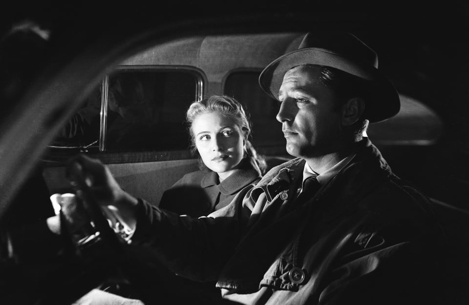 Still image from “Out of the Past.”