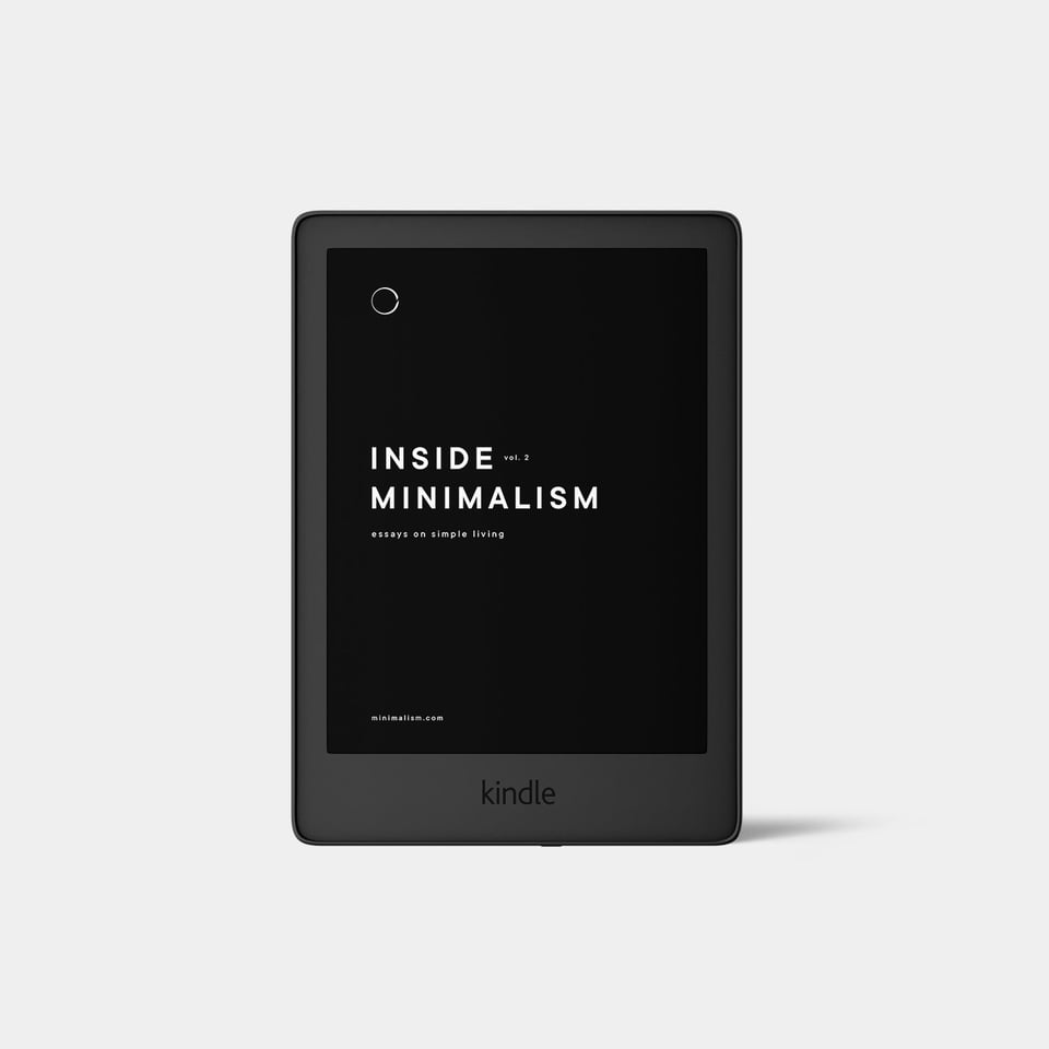 Inside Minimalism Vol.2 cover on a Kindle device