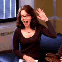 Liz Lemon gives herself a high five