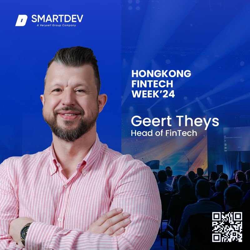 Announcement I am going to HK Fintech Week and has my QR code for contact details