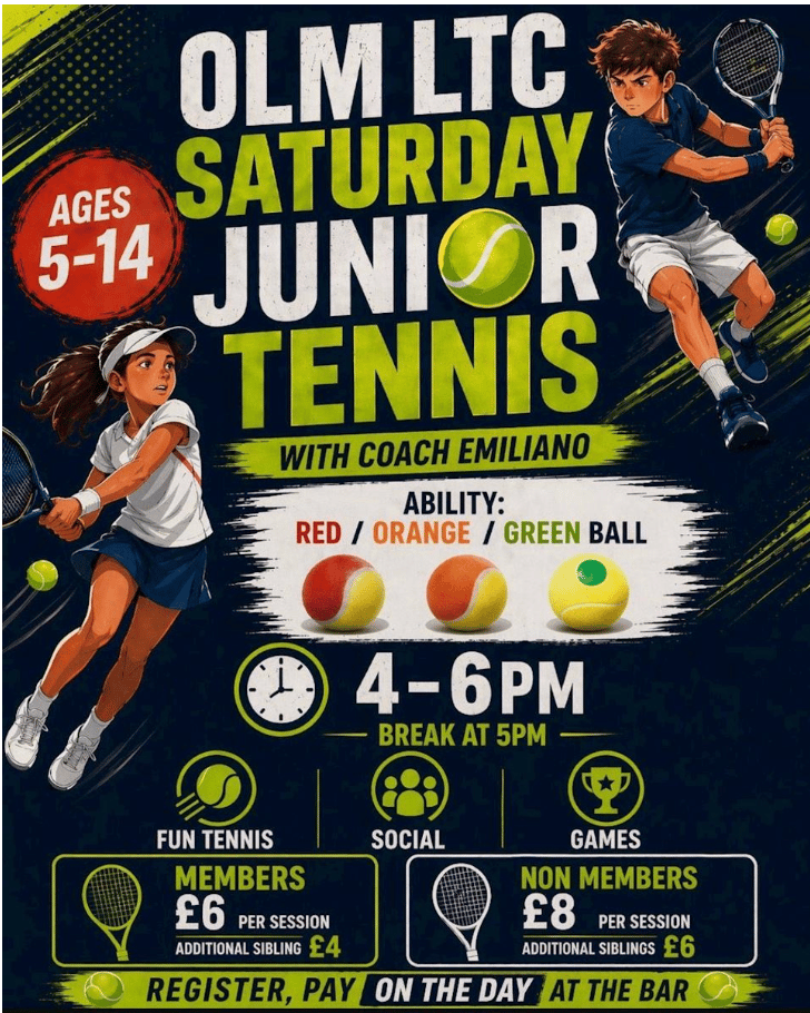 Saturday Junior Tennis at OLM LTC 