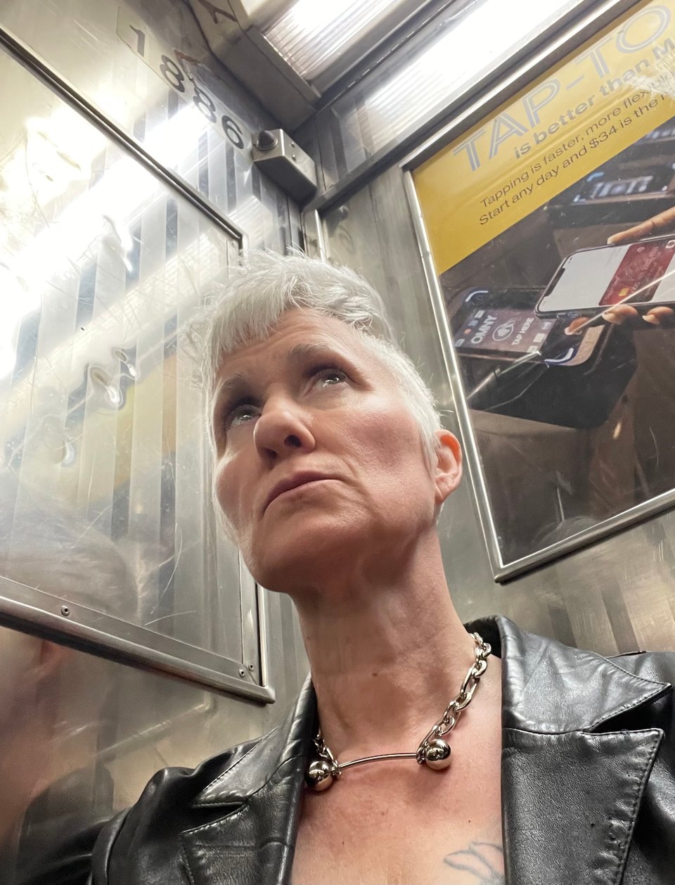 Selfie on the subway