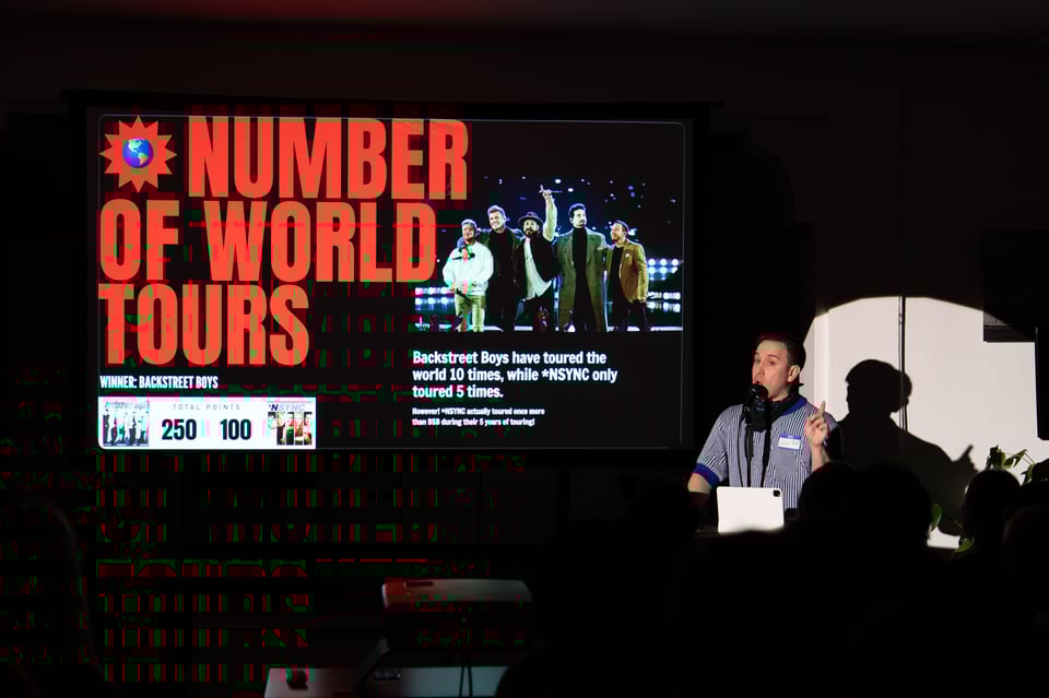 Dan presenting.