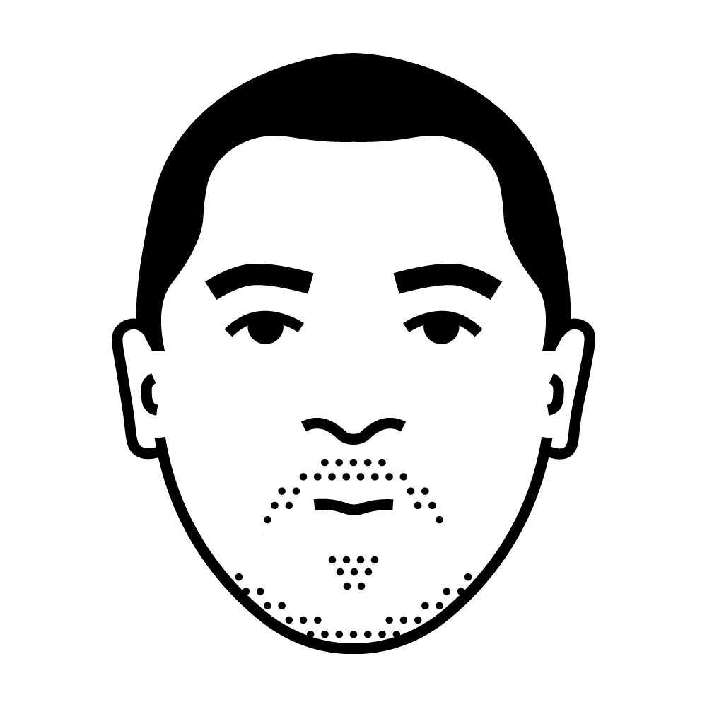 An icon illustration of Eric Garner who died in on July 17, 2014 in Staten Island, New York after an NYPD officer put him in a prohibited chokehold.