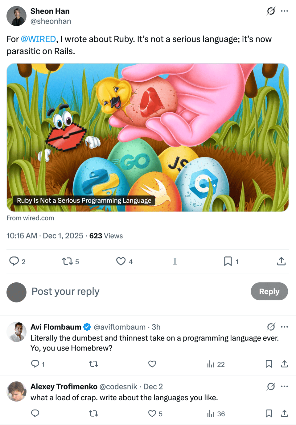 Jared Is Not a Serious Programmer