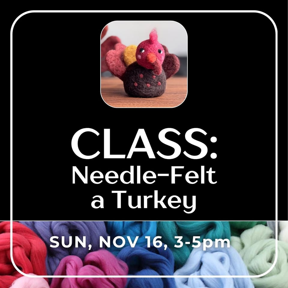 Class: Needle-felt a turkey