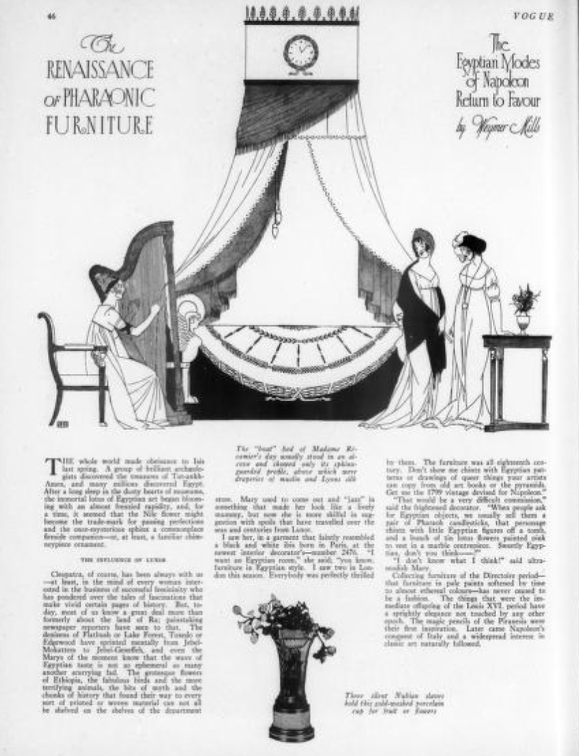 The renaissance of pharaonic furniture