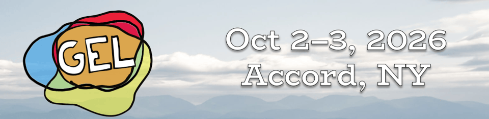 Gel logo / Oct 2-3, 2026 / Accord, NY