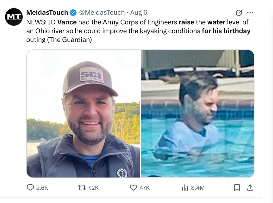 The privileged JD Vance demanded a present for his birthday