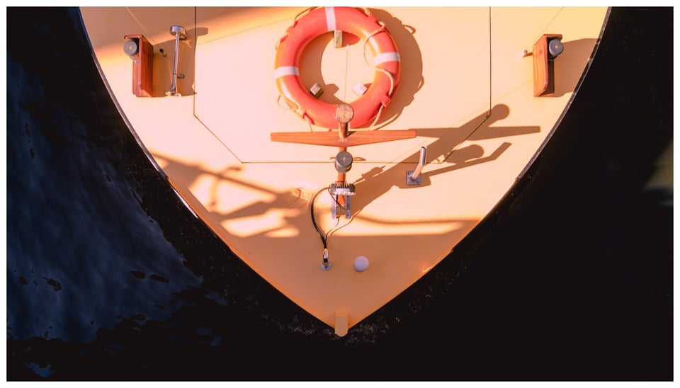 a life preserver on a boat