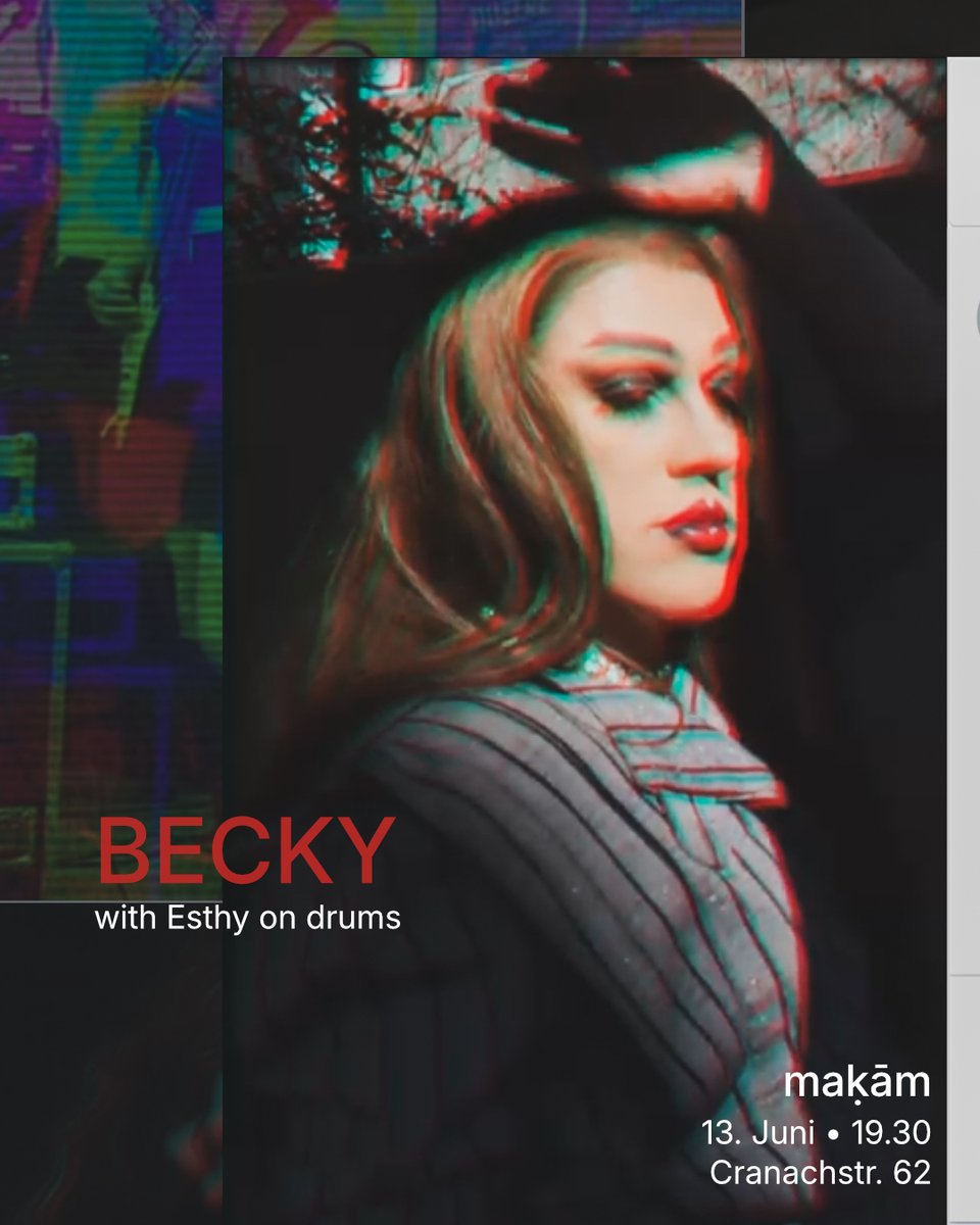Becky concert flyer