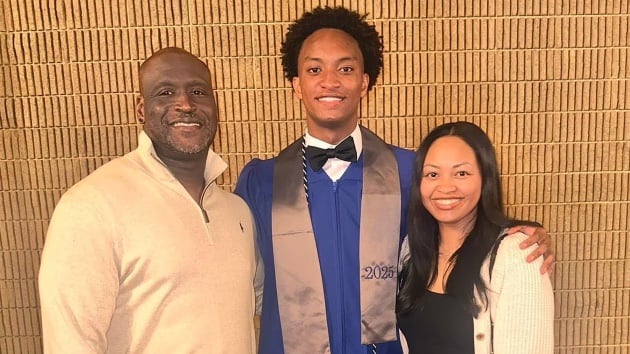 The Wells Family at Nolan's graduation