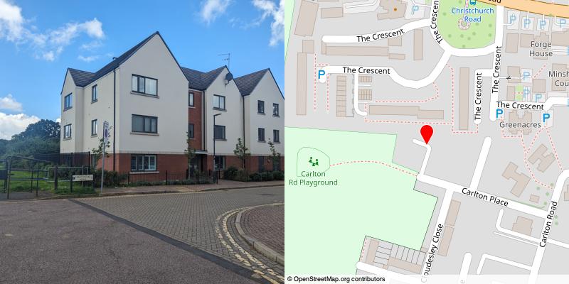A picture and map of the mews