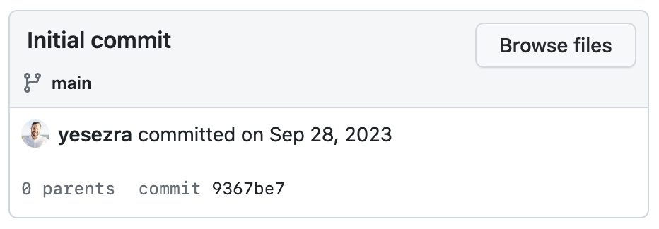 Screenshot from GitHub showing the initial commit to Long Covid Studies on September 28, 2023.