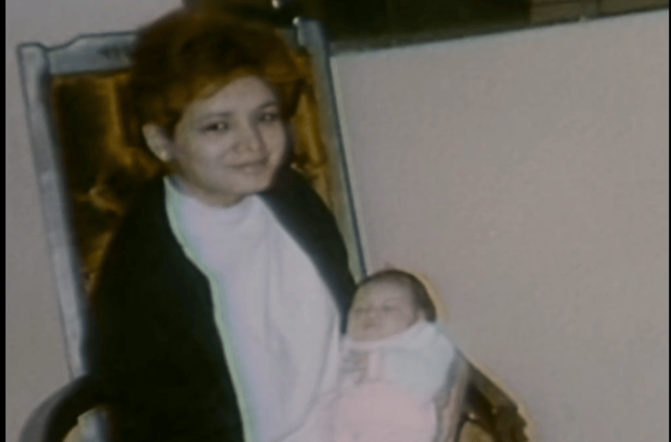 Lourdes Gonzalez and her baby Amanda, spring 1989