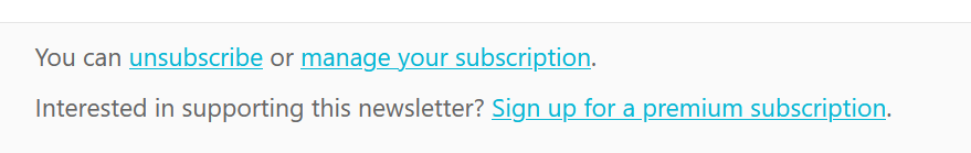 Manage Subscription Links