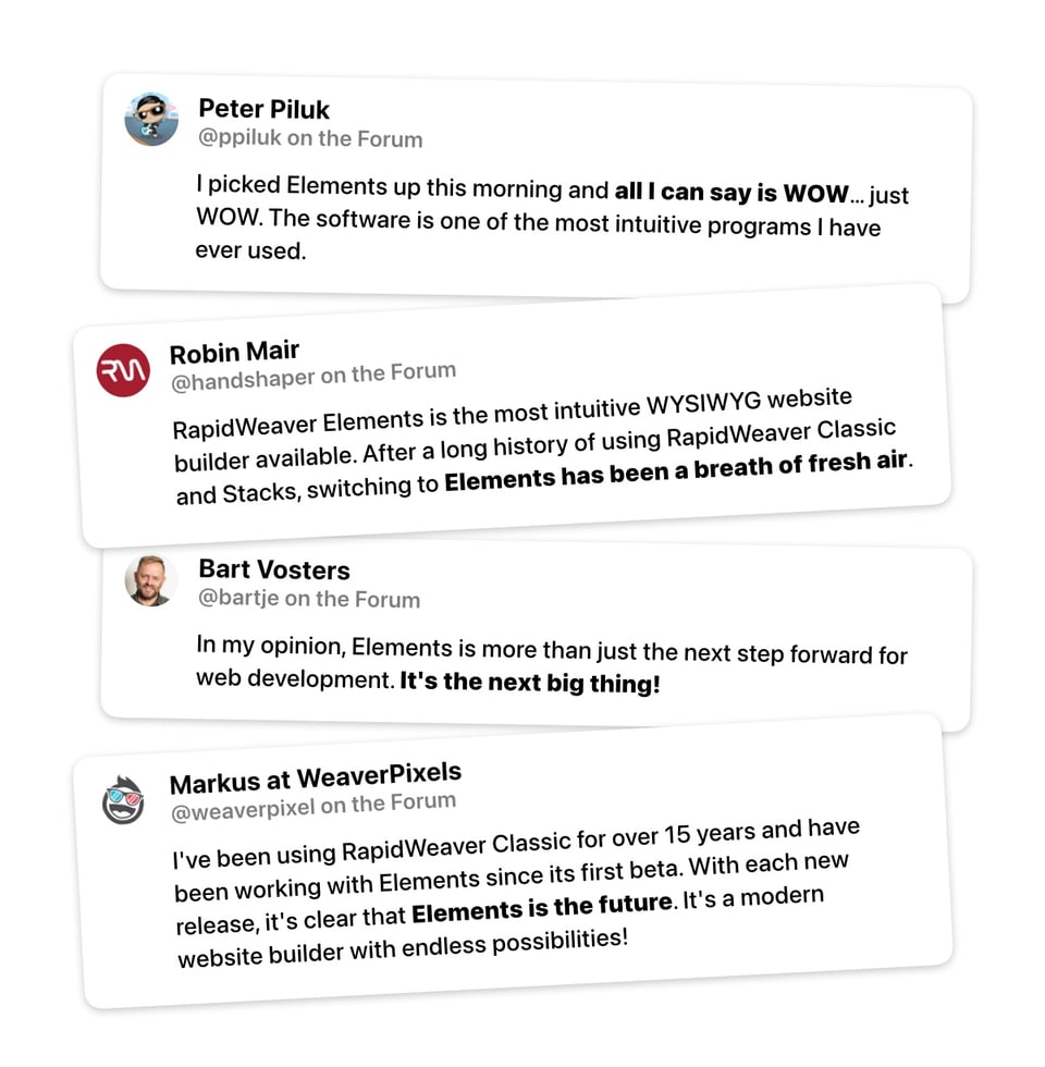 Customer Reviews for Elements