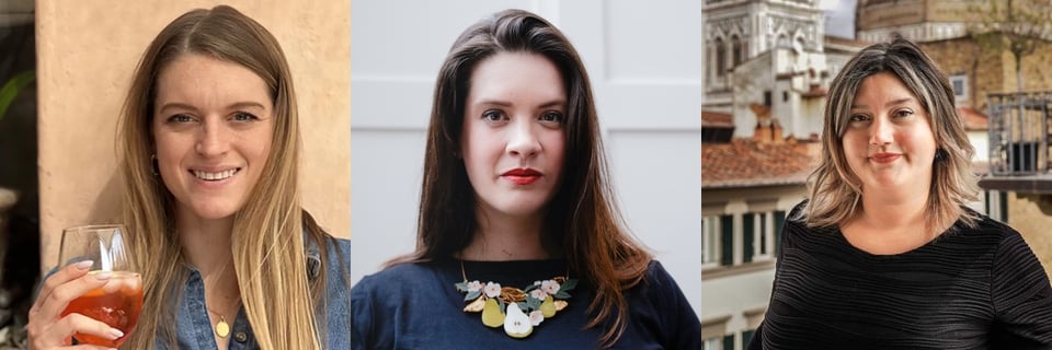 Sophie Minchilli, Olivia Potts and Martina Bartolozzi, the three women who talked to me about learning butchery