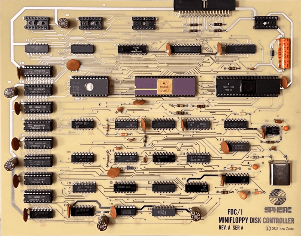 Sphere FDC/1 Minifloppy Disk Controller Module