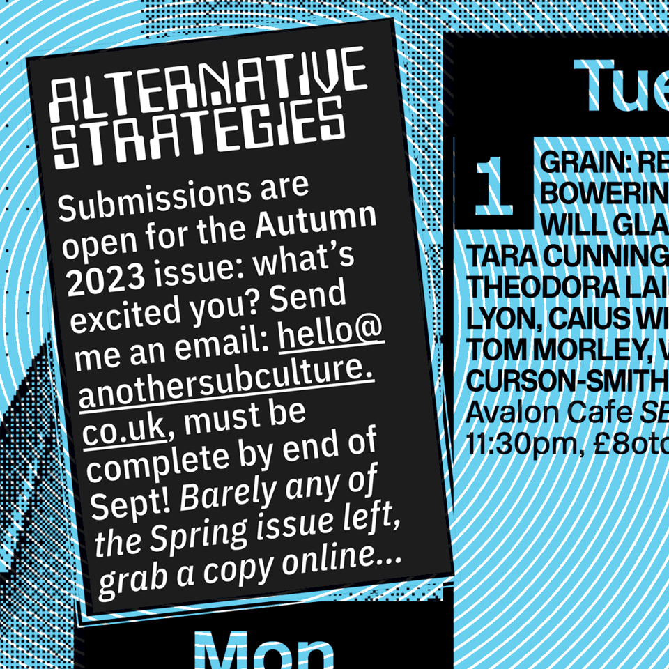 Submissions are open (all details in newsletter below)