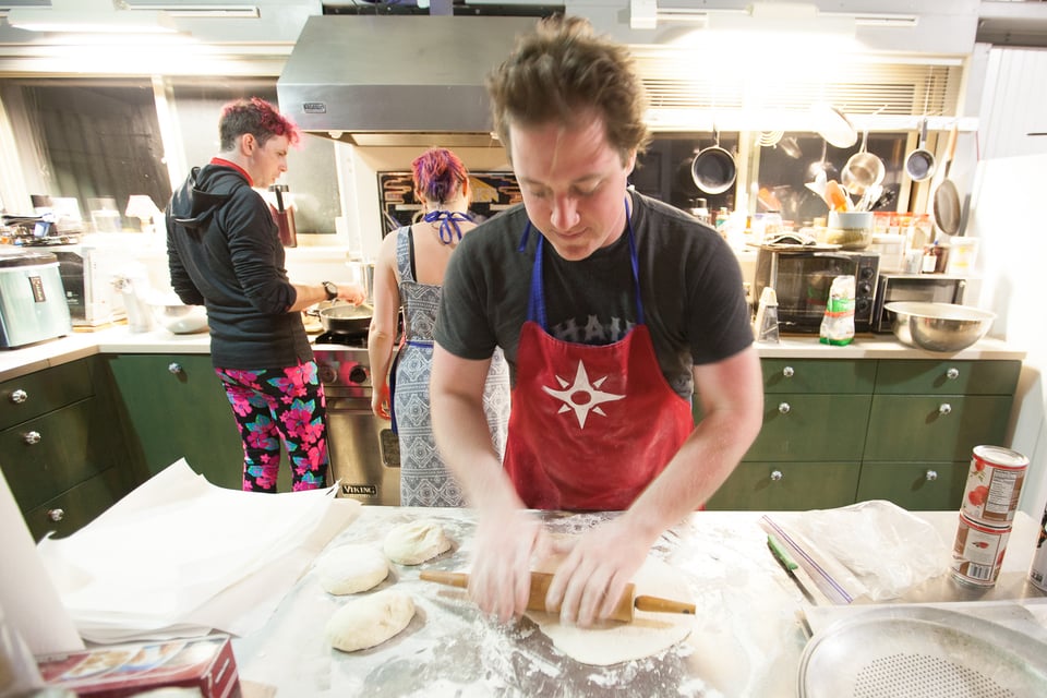 Making pizza for Explorers