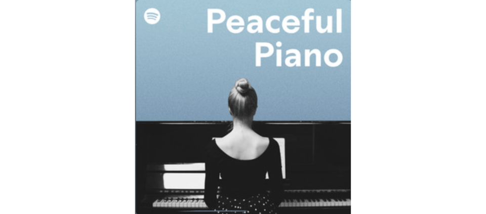cover image for Peaceful Piano Spotify playlist