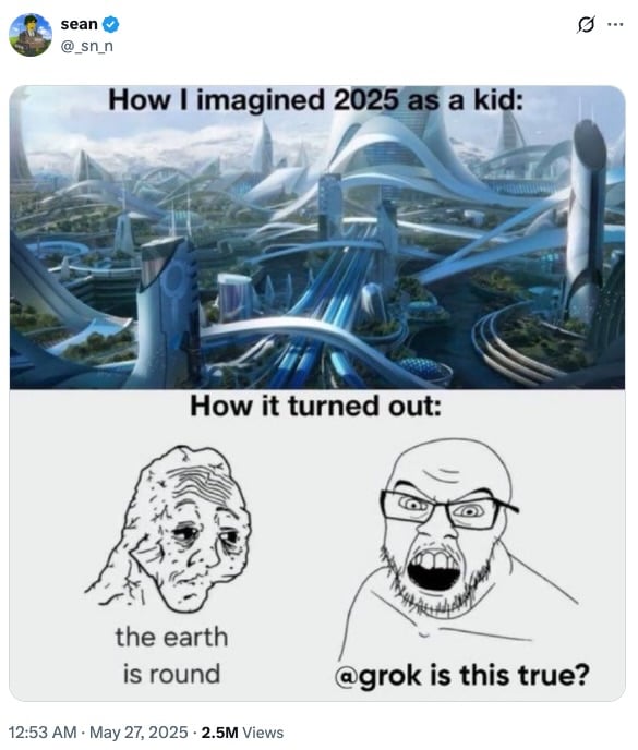 meme about the world in 2025