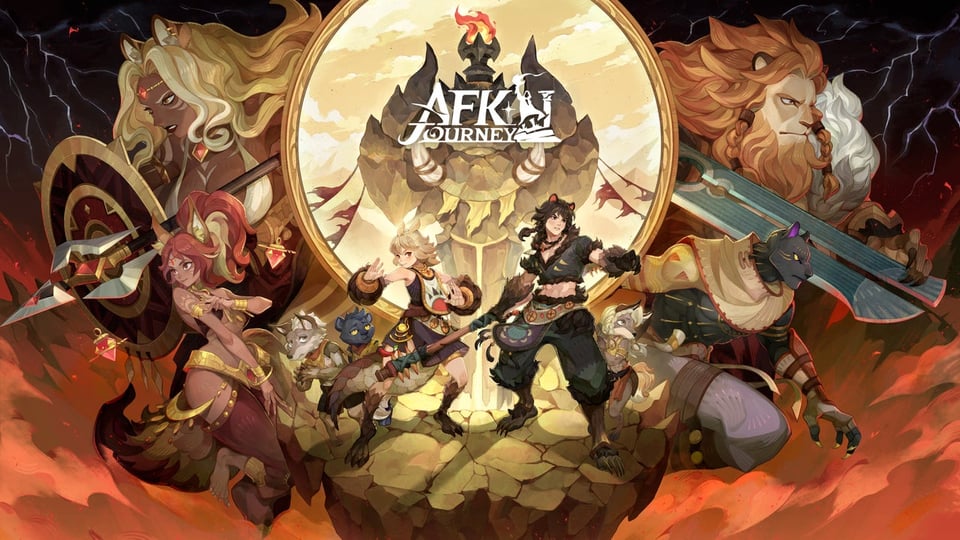 Key art for gacha game AFK Journey's latest story chapter.