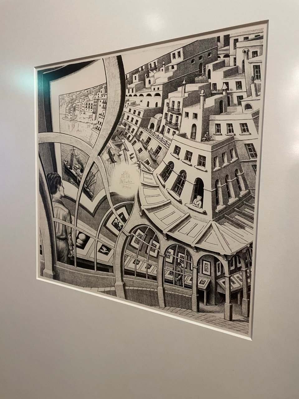 A famous print from the Escher in the Palace exhibit in the Hague