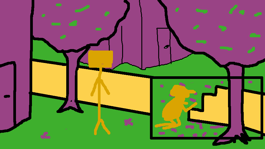 Ugly prototype of Claude, it’s basically the same picture as above but made on MS Paint with the worst color palette ever seen