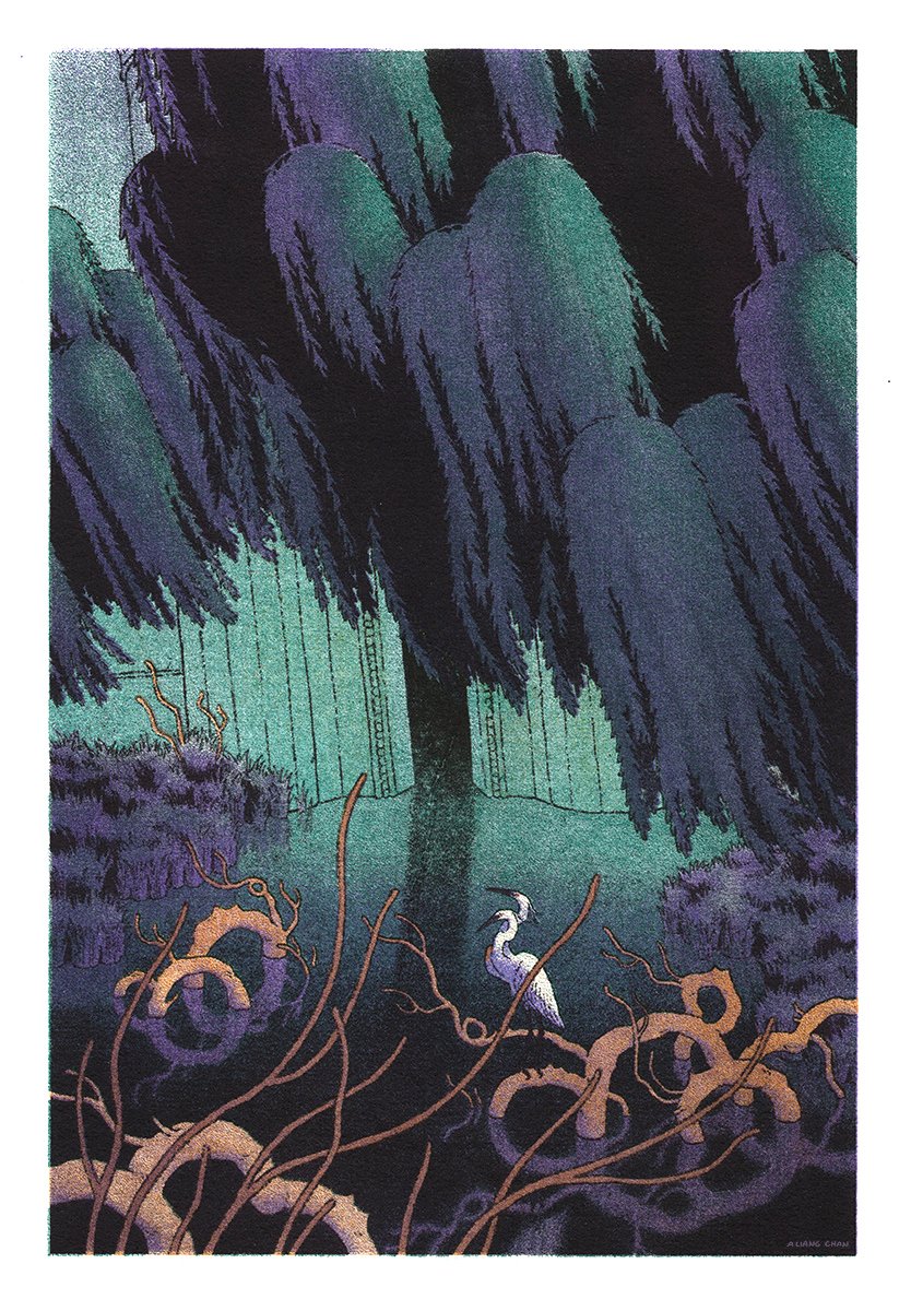 a riso print of the previous image