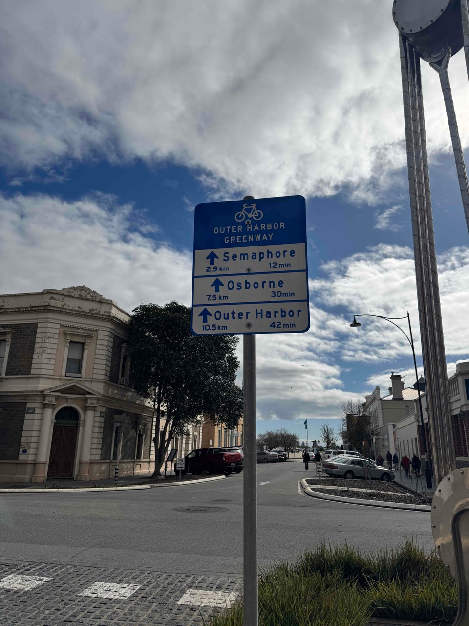 Sign to Osborne and Outer Harbour