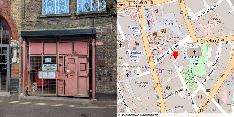 A picture and map of the mews