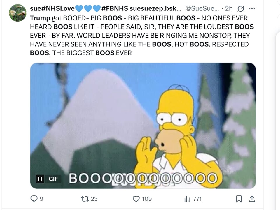 Boooos for Trump