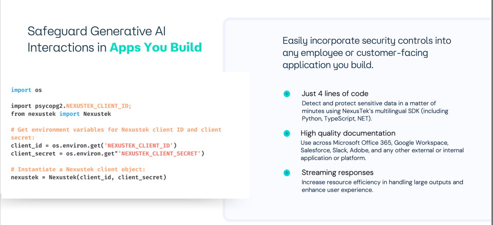 NexusTek Secure AI Platform