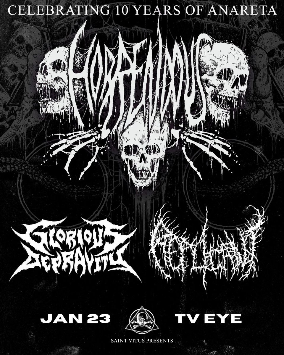 Horrendous, Glorious Depravity, Replicant show flyer