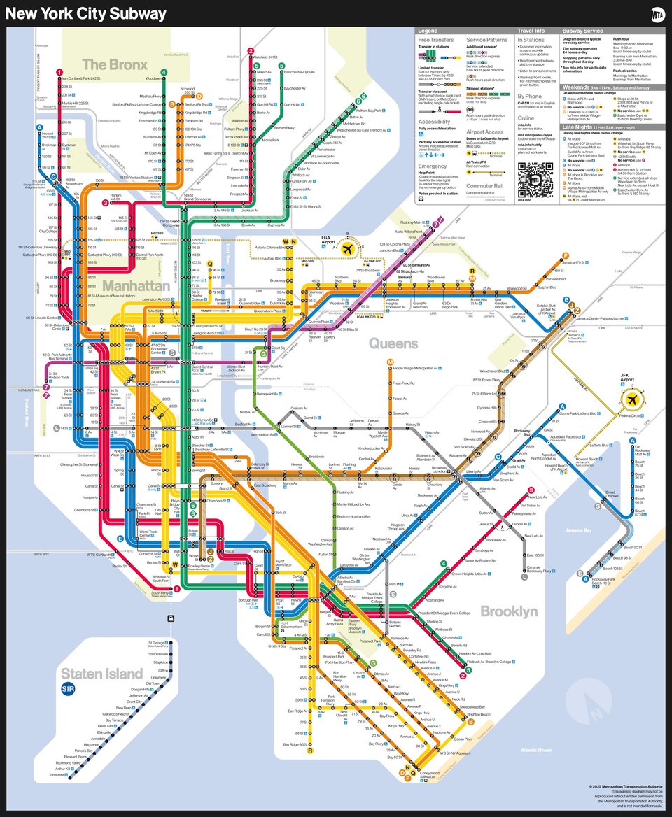 New New York City Subway Map