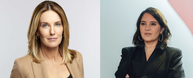 Side-by-side portraits of Alfonsi and Weiss