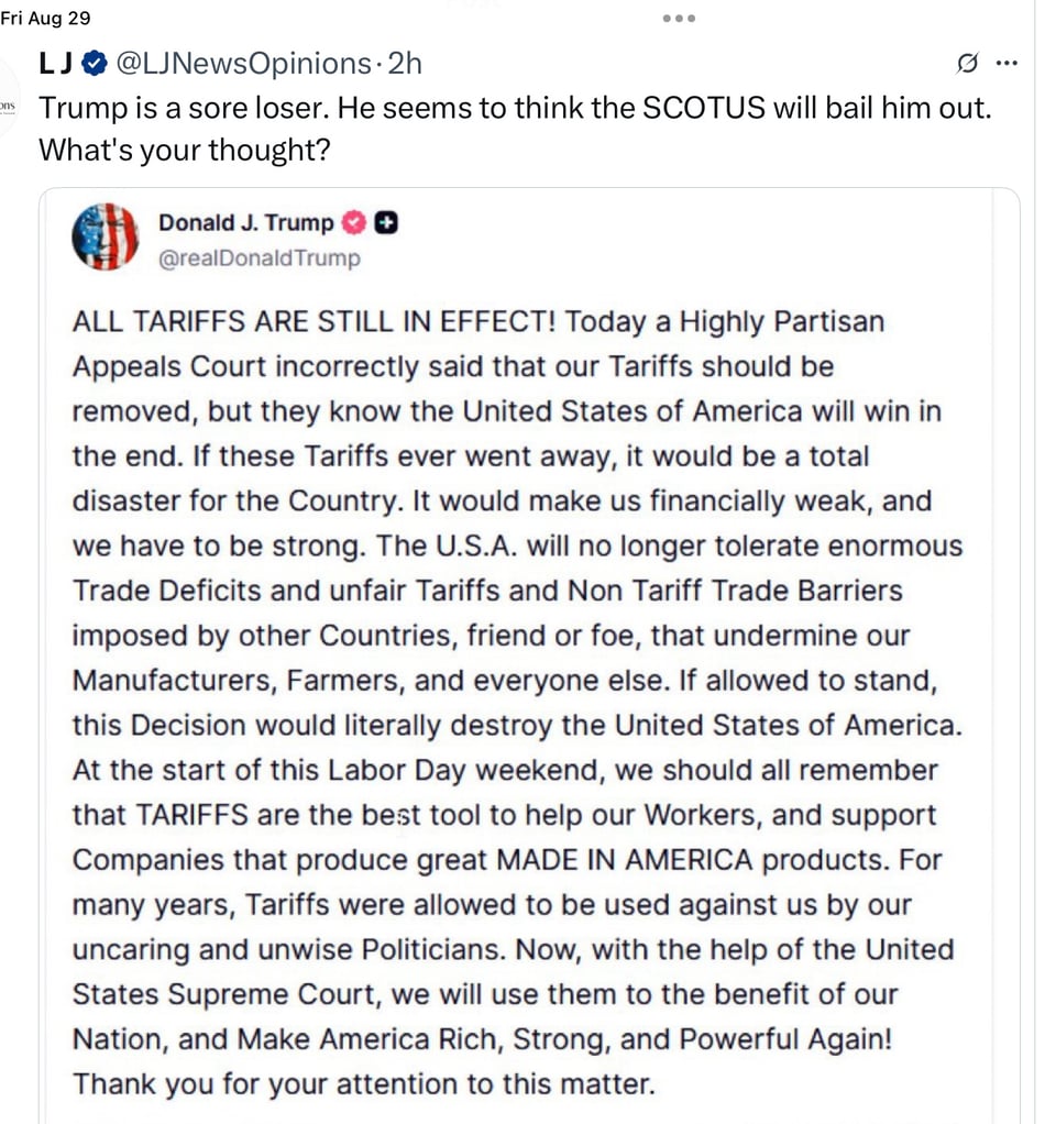 The Governor of California, of course, didn’t let Trump get away with his belly aching.