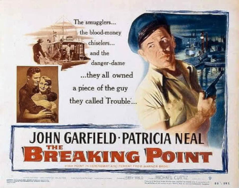 Quad poster for "The Breaking Point."
