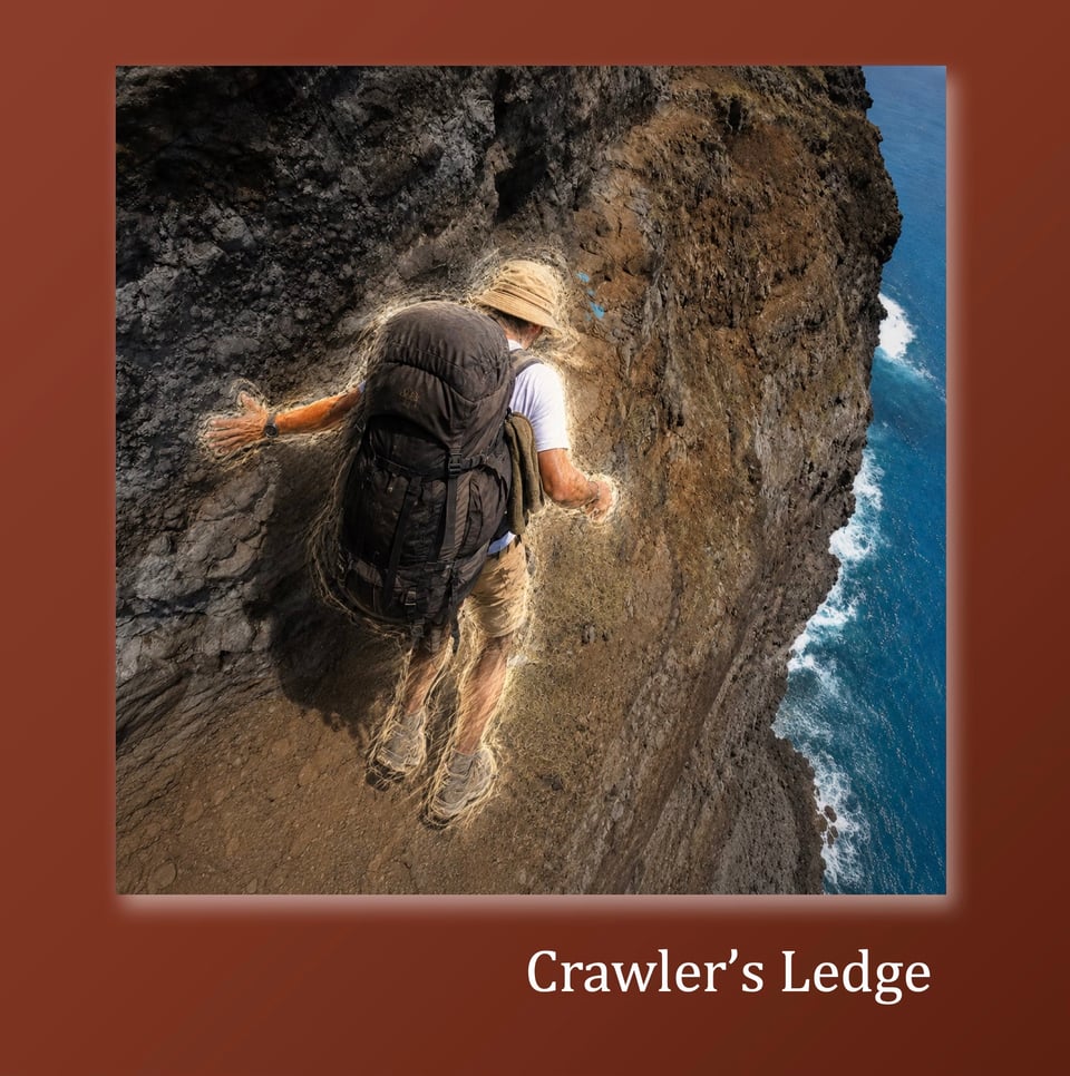 crawler's ledge on napali coast