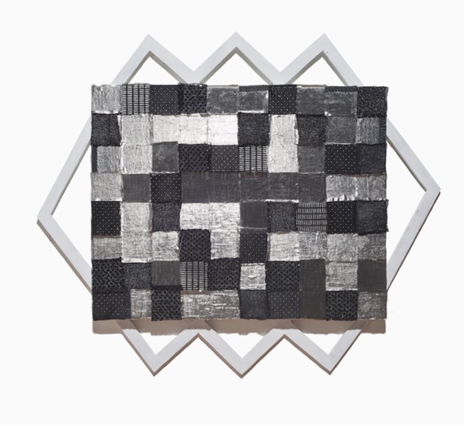 Artwork by Vivienne Binns, 'Star', 2012. Acrylic, polyester fabric, board, 59.7 x 70.4 cm