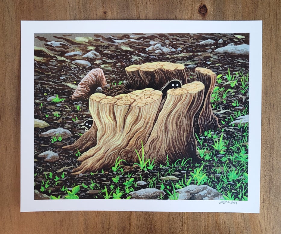 Little Guys stump 8 x 10" print