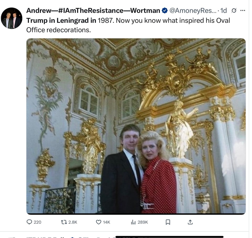 Trump follows Putin’s lead even in wall design.